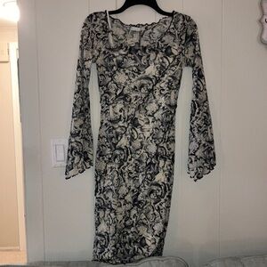 Blueberries & Cream sheer 2 piece dress set